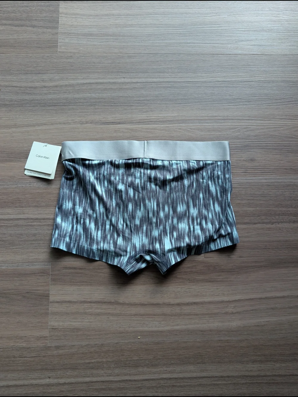 Calvin Klein Men's Gray Striped Modal Stretch Boxer Briefs